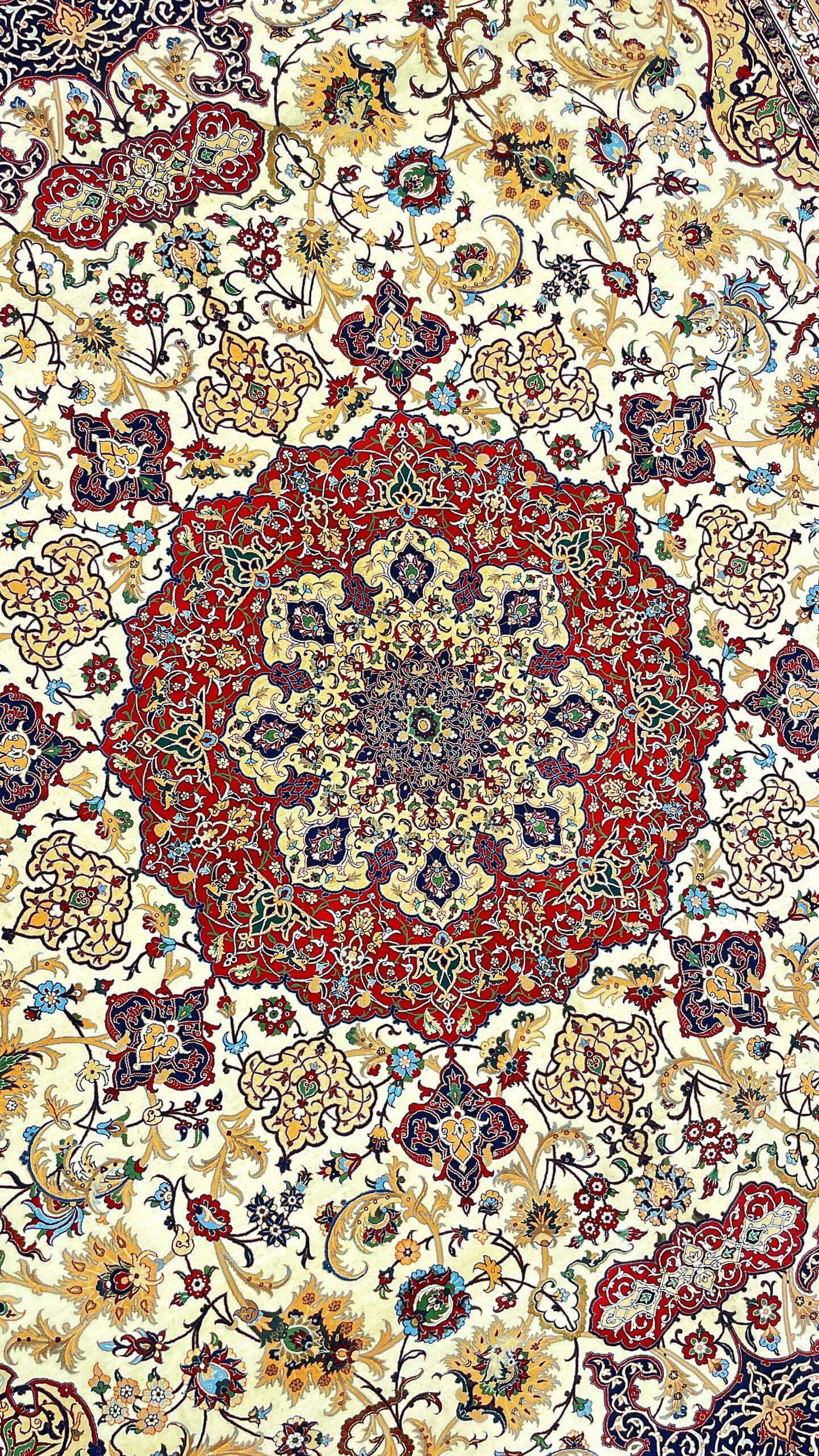"Bagher Seirafian rug, perfect for living rooms or formal interiors."